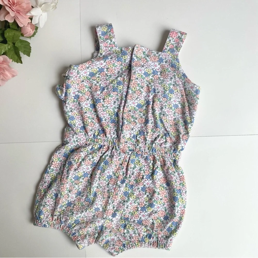 Carter’s Floral Sleeveless Ruffled Baby/Infant Girl Short Romper